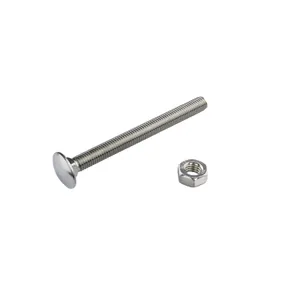 Slotbout met moer RVS M8x120mm