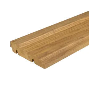 Thermisch gemodificeerd Fraké dubbel blokprofiel ongelijk x-clip 21x129mm (werkend)