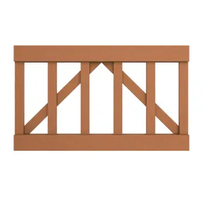 Hardhouten tuinhekwerk 100x60cm geschaafd