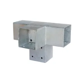 4-Hoek verbinding verzinkt voor palen 90x90mm
