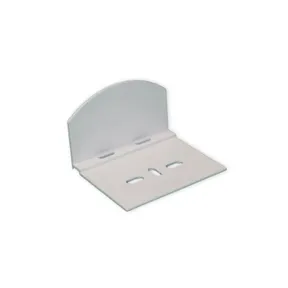 Aluminium afdekplaatje wit (tbv polycarbonaat kanaalplaten)