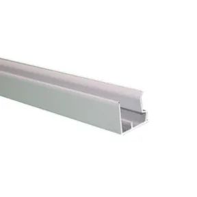 Aluminium U-afsluitprofiel 98cm (tbv polycarbonaat kanaalplaten) | Wit