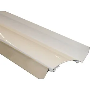 Aluminium muuraansluitprofiel (tbv polycarbonaat kanaalplaten)