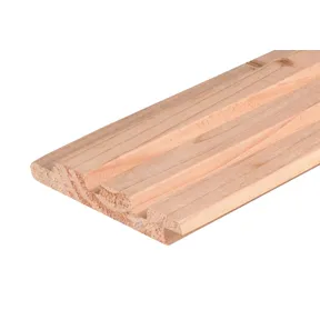 Triple Rhombus profiel Douglas hout 19x130mm (werkend 19x120mm) geschaafd