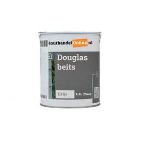 Douglas hout beits grijs RAL 7037