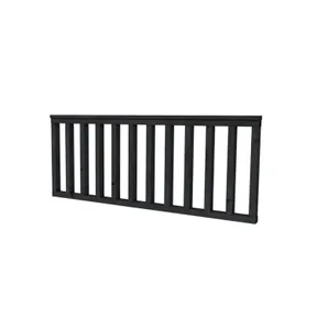 Douglas verandahek met rechte stijlen 178.5x73cm zwart