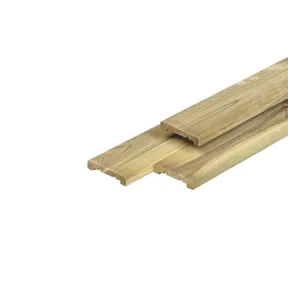 Afdeklat Grenen hout 17x88mm geschaafd groen geïmpregneerd
