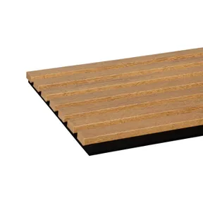 Akoestische wandpanelen / lattenwand brons Eiken 30x260cm