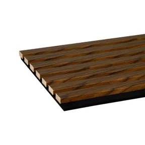 Akoestische wandpanelen walnoot 30x260cm
