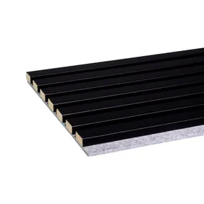 Akoestische wandpanelen / lattenwand zwart 30x260cm