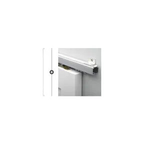 Schuifdeur systeem Alfa aluminium 200cm met deurgreep Tupelo 160 wit