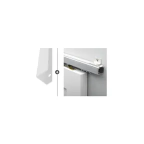 Schuifdeur systeem Alfa aluminium 200cm met deurgreep Vernal 50 wit