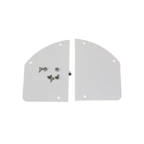 Aluminium muuraansluitprofiel eindset (tbv polycarbonaat kanaalplaten)