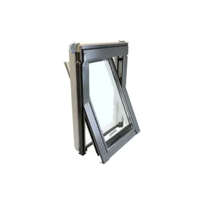 Dakraam Winstar tuimelvenster HR glas met gootstuk 78x78cm wit afgelakt 