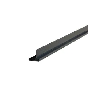 Daktrim antraciet aluminium 45x45mm 250cm