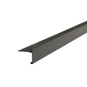 Daktrim antraciet aluminium 60x64mm 250cm