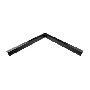 Daktrim aluminium binnenhoek 45x45mm 800mm zwart