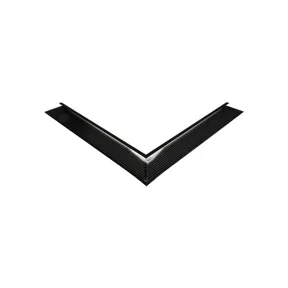 Daktrim aluminium binnenhoek 60x64mm 800mm zwart