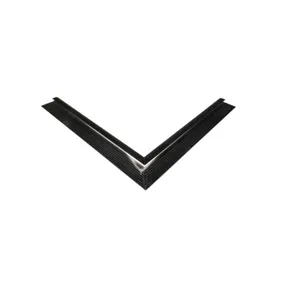 Daktrim aluminium binnenhoek kraal 26x40mm 800mm zwart