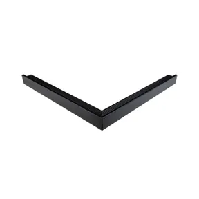 Daktrim aluminium buitenhoek 45x45mm 800mm zwart