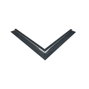 Daktrim aluminium binnenhoek kraal 26x40mm 800mm antraciet