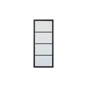 Binnendeur SSL 4004 met blankglas zwart RAL 9011