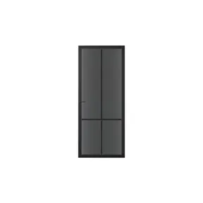 Binnendeur SSL 4008 met rookglas zwart RAL 9011
