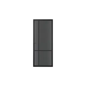 Binnendeur SSL 4009 met rookglas zwart RAL 9011