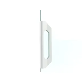 Deurgreep voor glazen schuifwand 150x36mm mat wit 