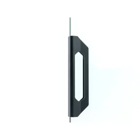 Deurgreep voor glazen schuifwand 150x36mm mat zwart