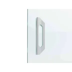 Deurgreep zelfklevend voor glazen schuifwand 150x36mm mat wit 