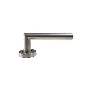 Deurkruk rond rozet RVS