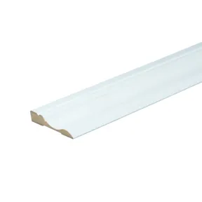 Deurlijst 70 MDF Vochtwerend Chambrant 12x70mm wit voorgelakt per 4 stuks