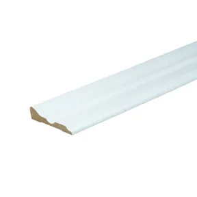 Deurlijst 88 MDF Vochtwerend Chambrant 18x88mm wit voorgelakt per 4 stuks