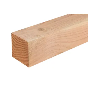 Paal Douglas hout 100x100mm fijnbezaagd 