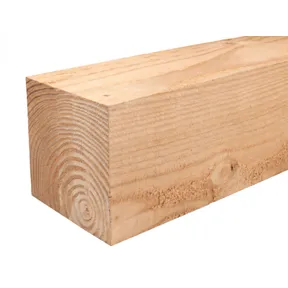 Paal Douglas hout 350x350mm vers gezaagd 