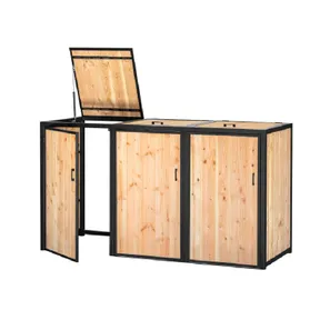 Douglas container ombouw 210x80x118cm met stalen frame