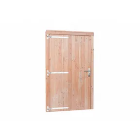 Deur Douglas hout linksdraaiend XL buitenmaat 119x209cm met RVS deurbeslag