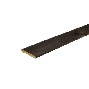 Plank Douglas hout 16x140mm zwart (gedompeld) geschaafd