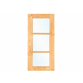 Douglas vast raam met enkelglas - buitenmaat 45x150cm