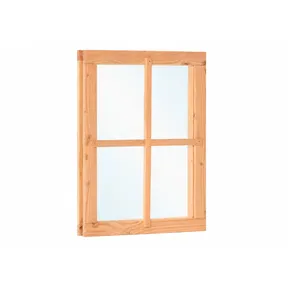 Douglas vast raam met enkelglas - buitenmaat 64,2x81,2cm