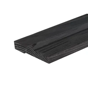Universeel stelkozijn voor raam Douglas hout (2x250cm) zwart geïmpregneerd (gedompeld) 