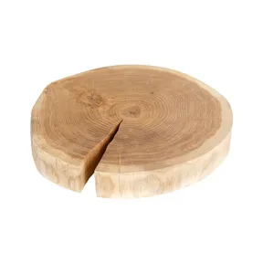 Eiken schijf 70mm geolied met boomkant 50-64cm