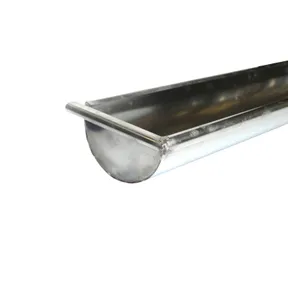 Mastgoot zink M333/153mm 150 cm met kraal en eindkap vlak