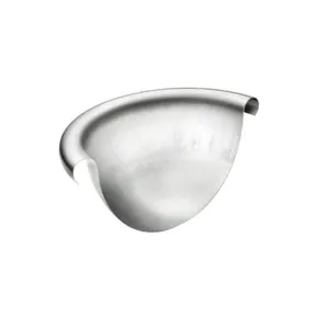Eindkap zink M333/153mm met kraal bol - t.b.v. mastgoot