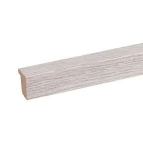 Eindprofiel akoestische wandpanelen grijs Eiken 260cm