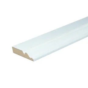Plint (Engels) MDF 18x95mm geschaafd vochtwerend wit voorgelakt per 4 stuks