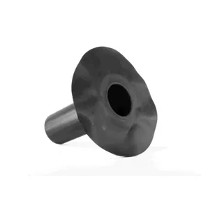 EPDM dakdoorvoer onderuitloop ø110x300mm - Zwart