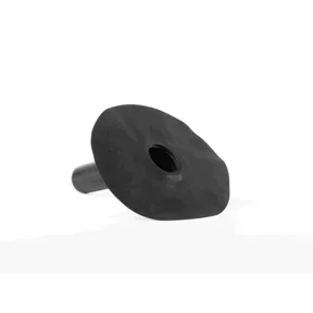 EPDM dakdoorvoer onderuitloop ø75x300mm 45° - Zwart