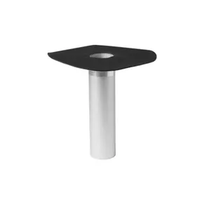 EPDM dakdoorvoer onderuitloop ø63x300mm zelfklevend zwart - aluminium buis